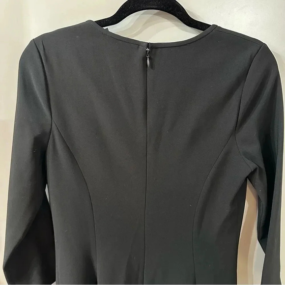 Theory Dress Scoop Neck 3/4 Sleeve Beyao Modern Crepe Size 8 - Picture 8 of 8